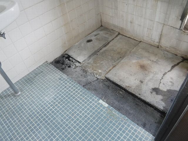 在来工法浴室防水工事 公団住宅 株式会社ビルド
