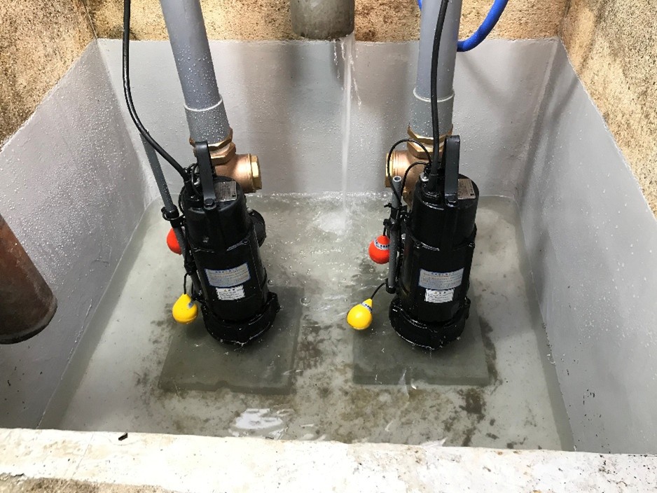 排水ポンプ交換後